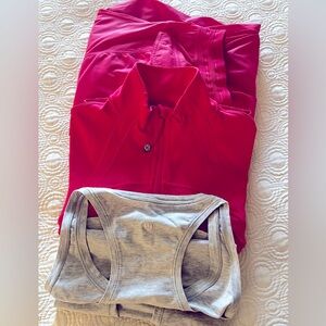 Lululemon Women’s Dance Studio Cargo Jogger pants L & Define Jacket 12 pink